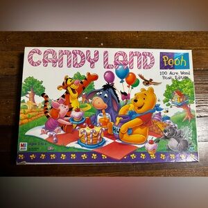 VINTAGE Pooh Candy Land COMPLETE Milton Bradley 1998 100 Acre Wood Picnic Disney